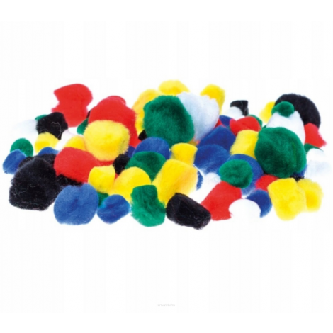 Pompony kreatywne Brewis Mix, 78szt - 2